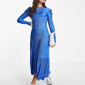 ASOS River Island Pleated Midi Dress